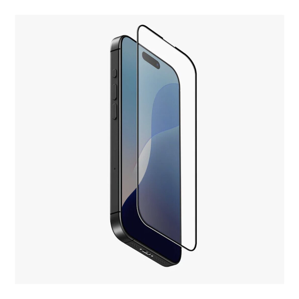 iPhone AIR apsauginis black 3D FLEXIBLE stiklas