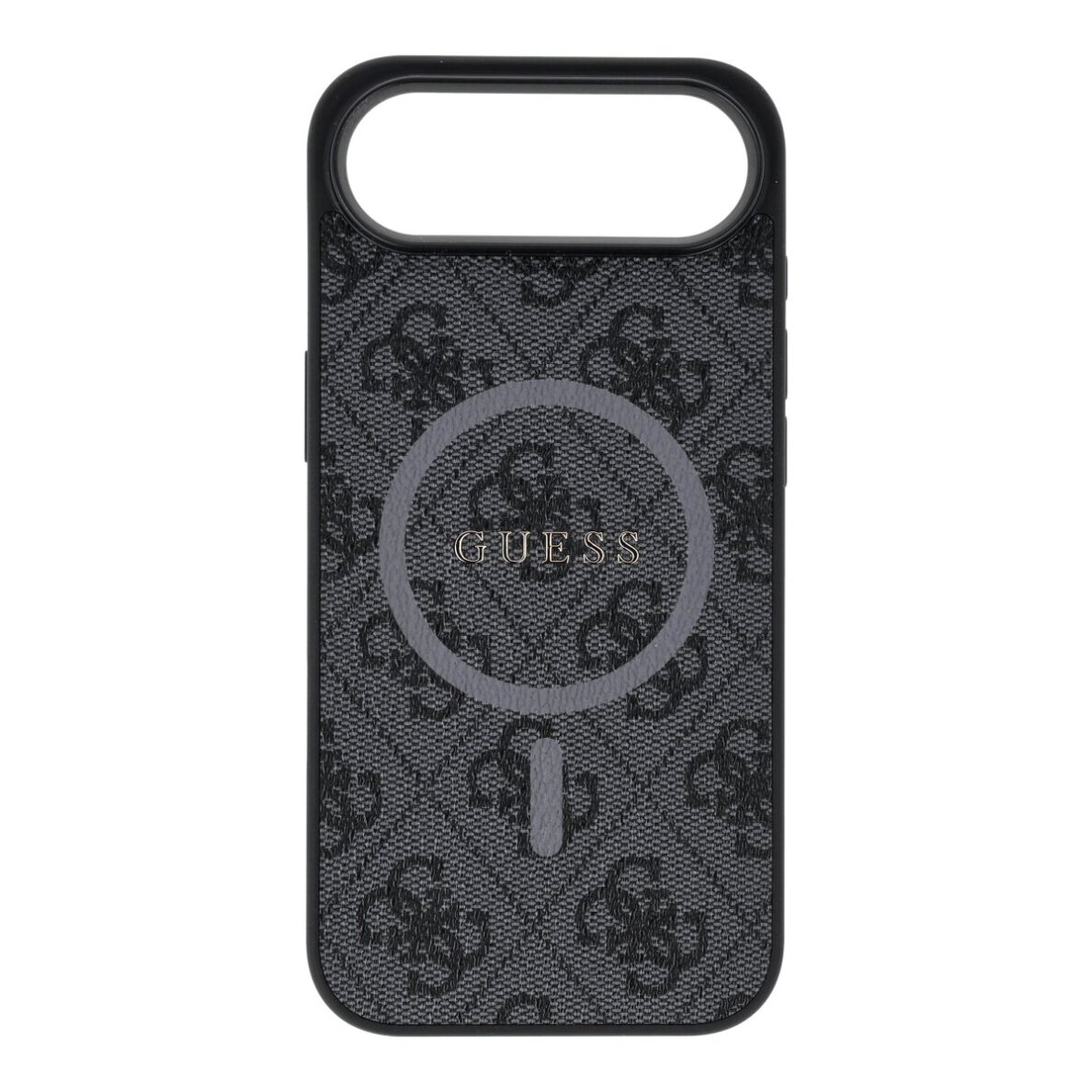 iPhone AIR black MagSafe PU 4G Ring Classic Logo GUESS nugarėlė