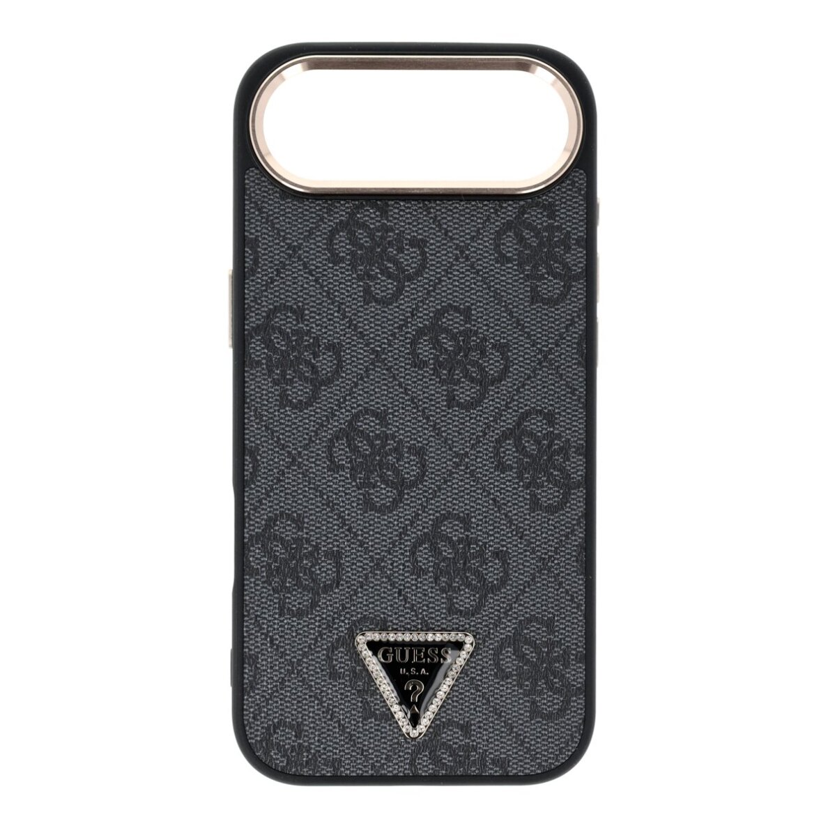 iPhone AIR black MagSafe PU 4G Triangle Logo GD GUESS nugarėlė