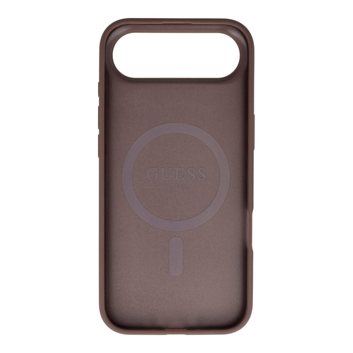 iPhone AIR brown MagSafe PU 4G Ring Classic Logo GUESS nugarėlė 1