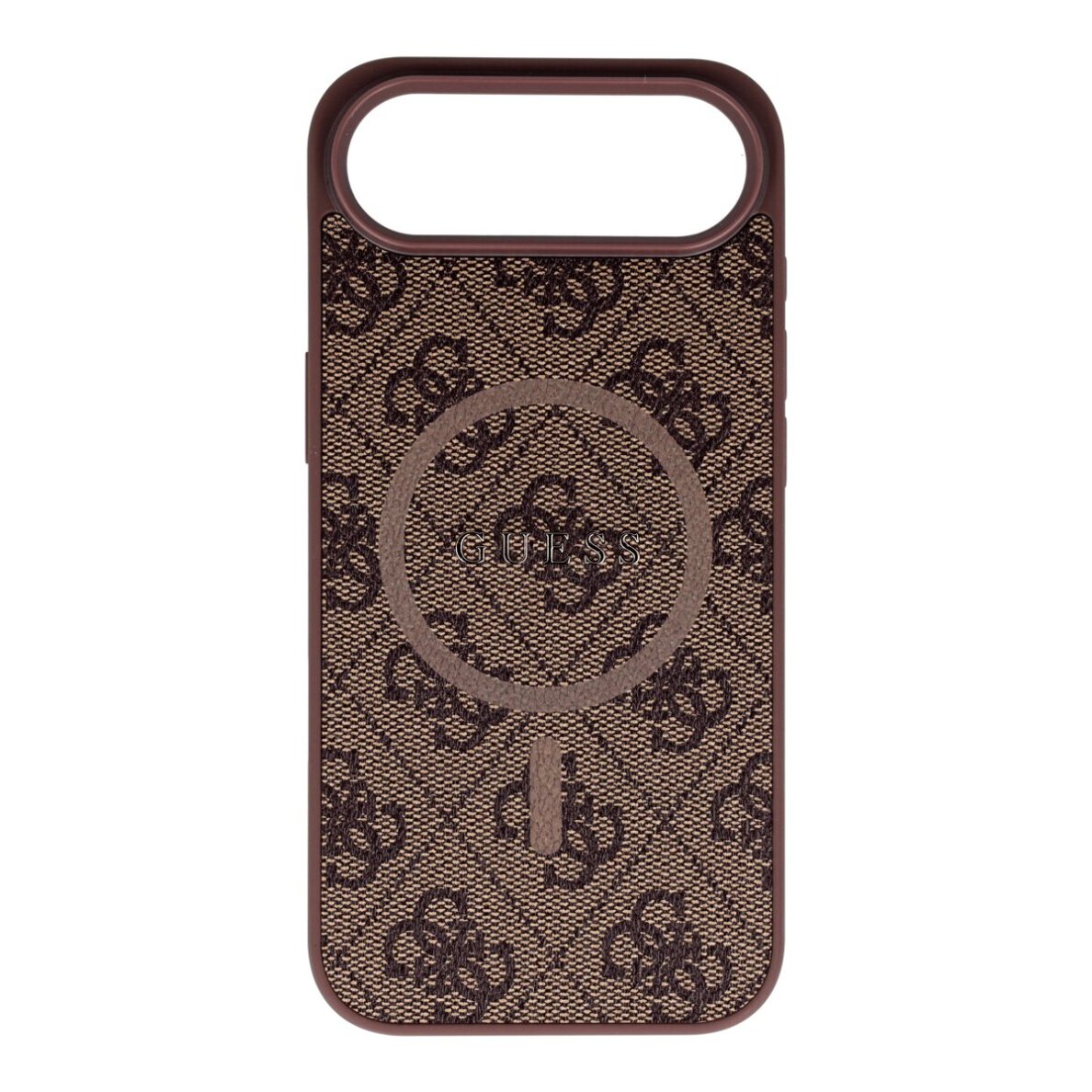 iPhone AIR brown MagSafe PU 4G Ring Classic Logo GUESS nugarėlė