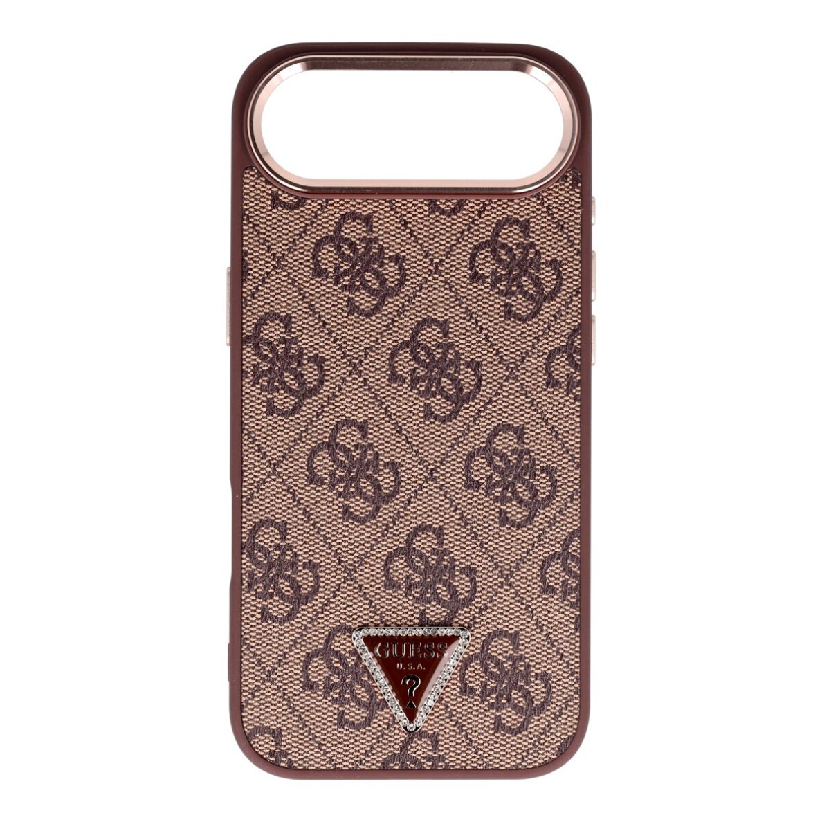iPhone AIR brown MagSafe PU 4G Triangle Logo GD GUESS nugarėlė