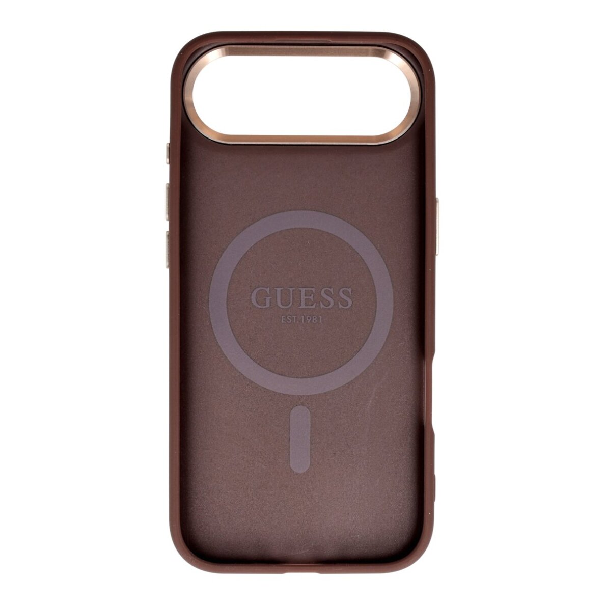 iPhone AIR brown MagSafe PU 4G Triangle Logo GD GUESS nugarėlė 1