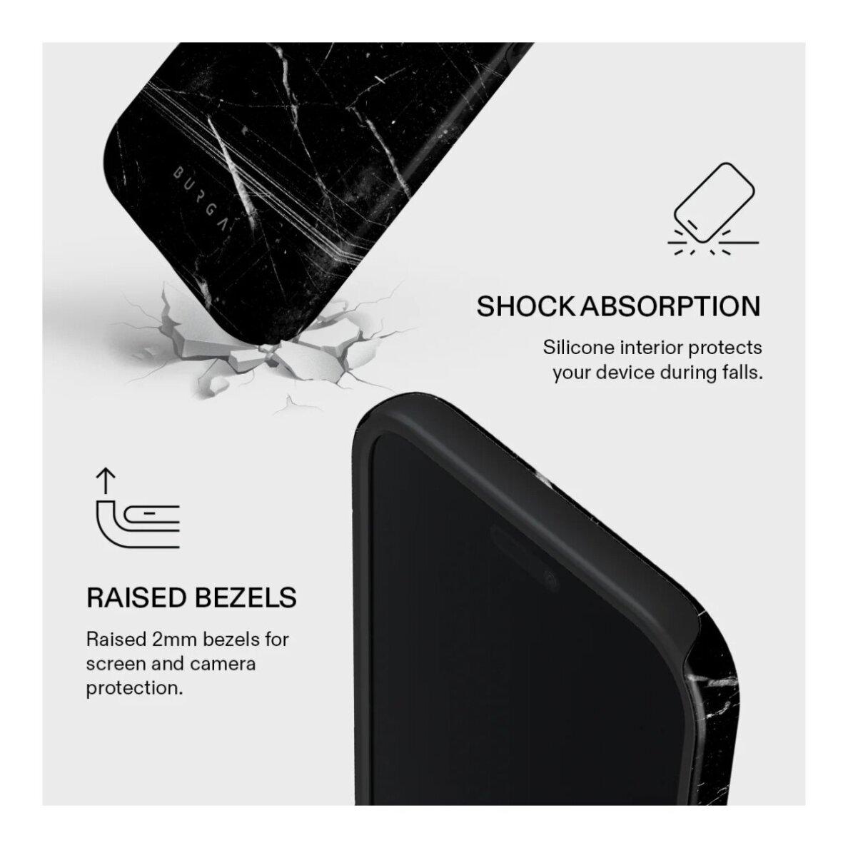 iPhone AIR MagSafe Noir Origin Tough BURGA nugarėlė 2