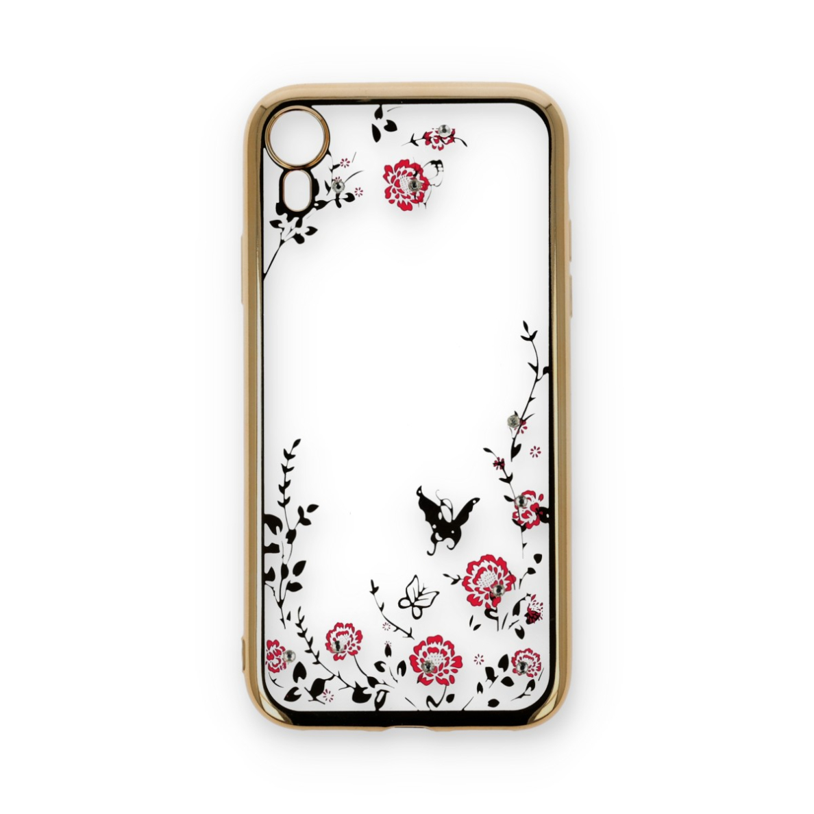 iPhone XR aukso spalvos perfect FLOWERS nugarėlė