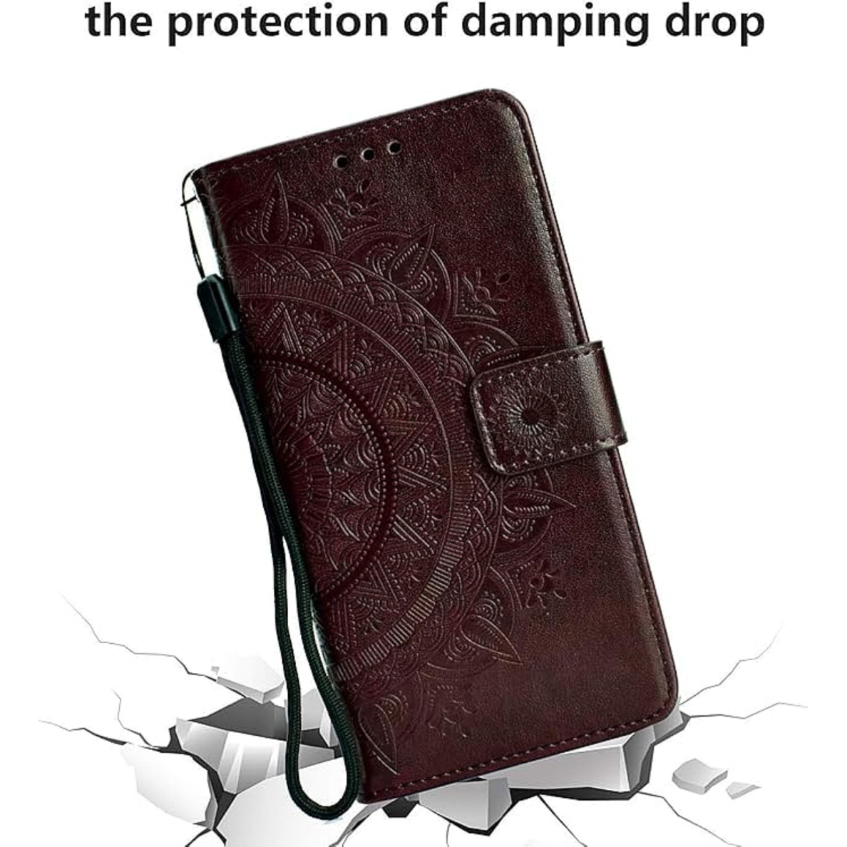 iPhone XR Tracy MEZZO brown Mandala dėklas 3