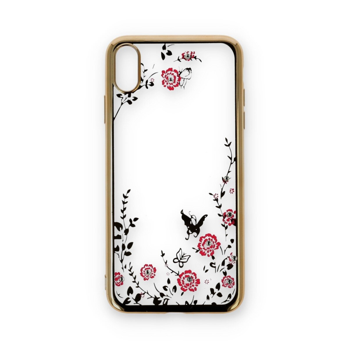 iPhone XS MAX aukso spalvos perfect FLOWERS nugarėlė