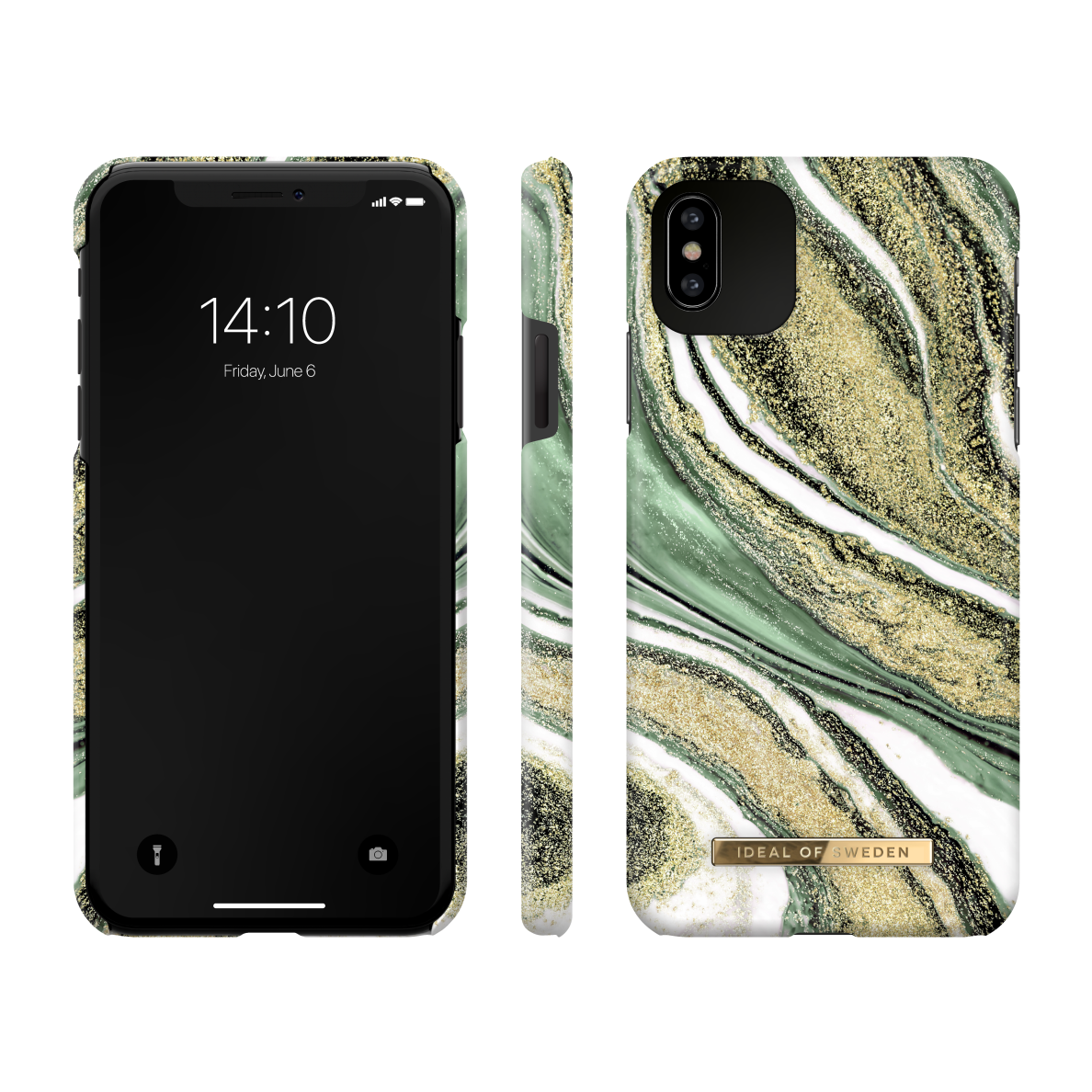 iPhone XS MAX iDeal Of Sweden nugarėlė Cosmic Green Swirl 1 iPhone XS MAX iDeal Of Sweden nugarėlė Cosmic Green Swirl 1
