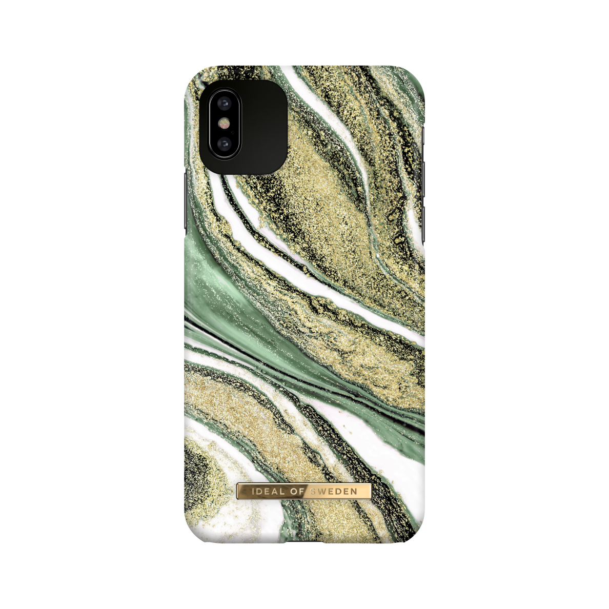 iPhone XS MAX iDeal Of Sweden nugarėlė Cosmic Green Swirl iPhone XS MAX iDeal Of Sweden nugarėlė Cosmic Green Swirl