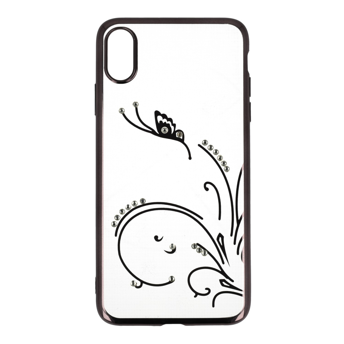 iPhone XS MAX juoda flying BEEYOPRF nugarėlė