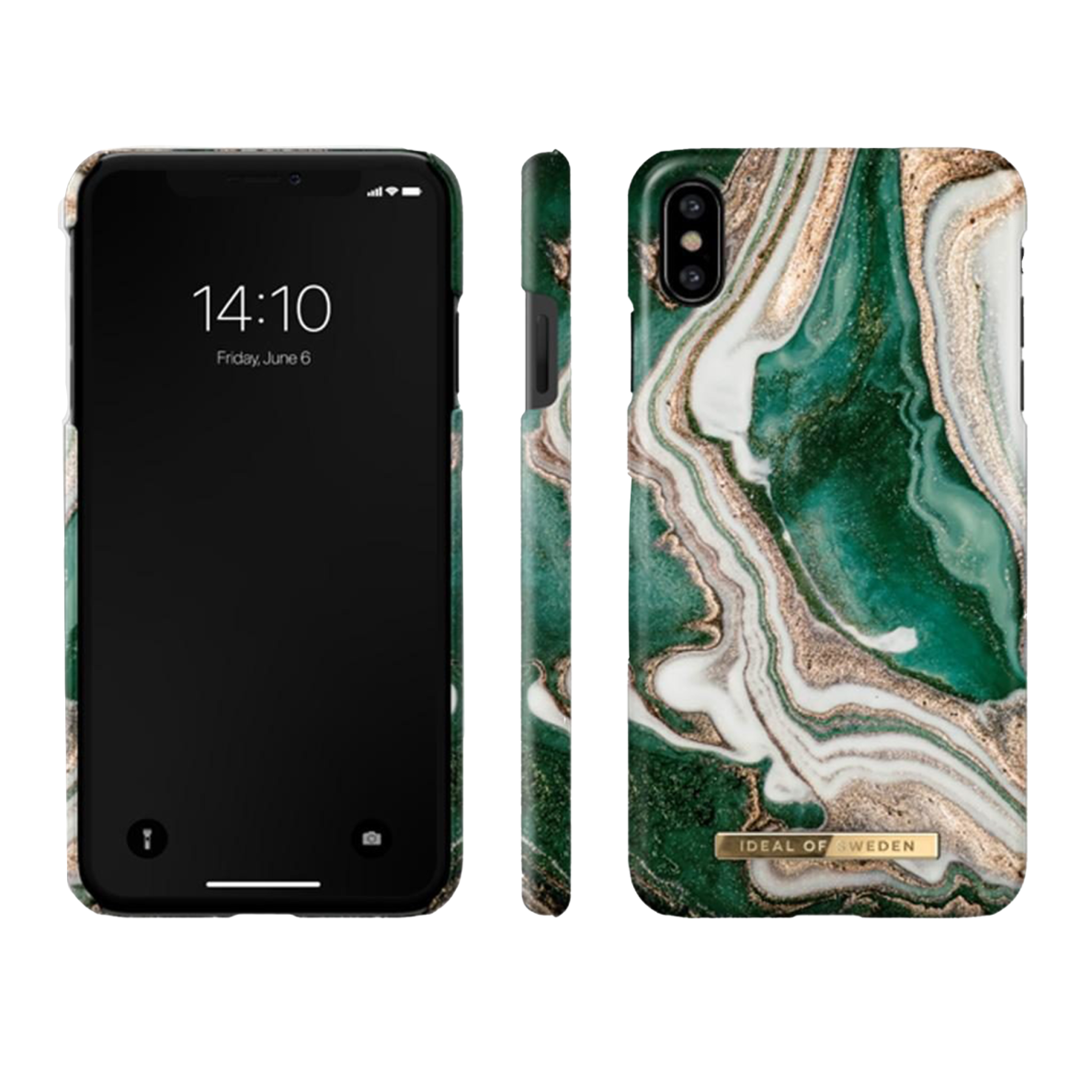 iPhone X/XS iDeal Of Sweden nugarėlė Golden Jade Marble 1 iPhone X/XS iDeal Of Sweden nugarėlė Golden Jade Marble 1