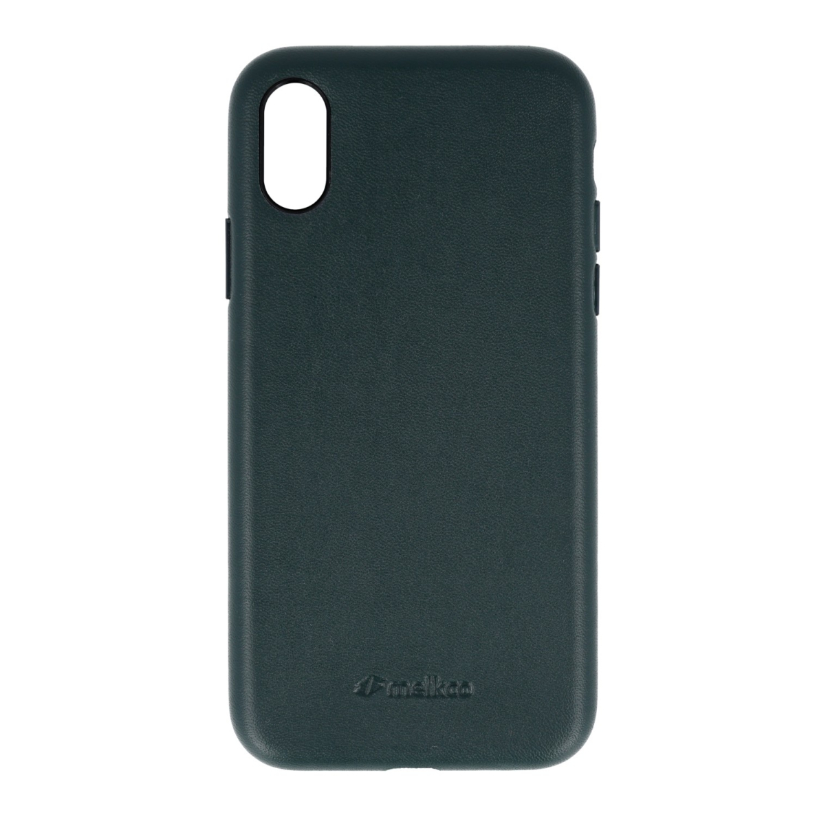 iPhone X/XS žalia odinė MELKCO REGAL SNAP nugarėlė