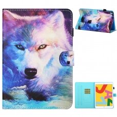 iPad 10.2 (7th / 8th / 9th Gen) fashion dėklas Colorful Wolf
