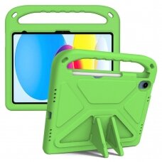 iPad 2025 (11th gen) / iPad 10.9 2022 (10th gen) green ARMOR nugarėlė su kojele