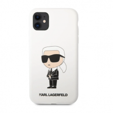 iPhone 11 balta NFT KARL LAGERFELD nugarėlė KLHCN61SNIKBCH