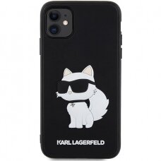 iPhone 11 black 3D Rubber Choupette KARL LAGERFELD nugarėlė