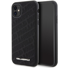 iPhone 11 black Quilted K Pattern KARL LAGERFELD nugarėlė