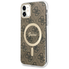 Iphone 11 brown 4G MagSafe GUESS nugarėlė