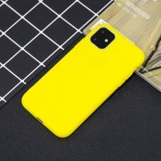 iPhone 11 geltona MAT+ nugarėlė