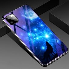 iPhone 11 Pro blue ray glass nugarėlė Sky&Wolf