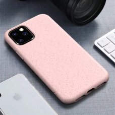 iPhone 11 Pro šviesiai rožinė ECO wheat nugarėlė