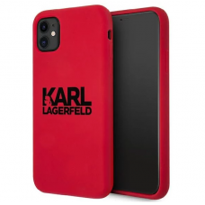 iPhone 11 raudona KARL LAGERFELD nugarėlė KLHCN61SLKLRE