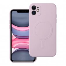iPhone 11 šviesiai rožinė MagSilicone nugarėlė