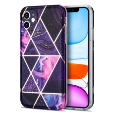 iPhone 11 Tracy nugarėlė Geometric marble purple