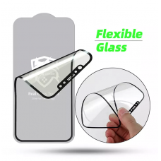 iPhone 12 MINI apsauginis juodas 5D FLEXIBLE PRIVACY stiklas