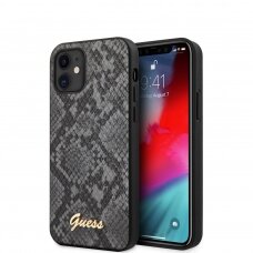 iPhone 12 MINI juoda GUESS nugarėlė GUHCP12SPUSNSMLBK