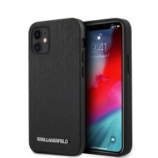 iPhone 12 MINI juoda KARL LAGERFELD nugarėlė KLHCP12SPUKBK