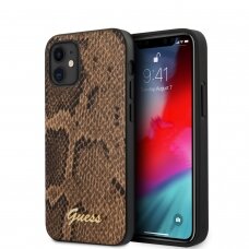 iPhone 12 MINI ruda GUESS nugarėlė GUHCP12SPUSNSMLBR