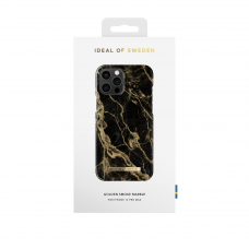 iPhone 12 PRO MAX iDeal Of Sweden nugarėlė Golden Smoke Marble