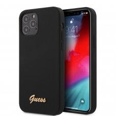 iPhone 12 PRO MAX juoda GUESS nugarėlė GUHCP12LLSLMGBK