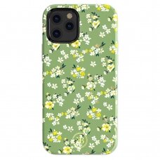 iPhone 12 PRO MAX KINGXBAR flower nugarėlė Green/Yellow Flowers