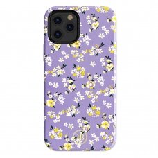 iPhone 12 PRO MAX KINGXBAR flower nugarėlė Purple/Yellow Flowers