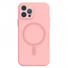 iPhone 12 PRO šviesiai rožinė MagSilicone nugarėlė