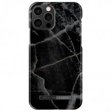 iPhone 12/12 PRO iDeal Of Sweden nugarėlė Black Thunder Marble
