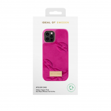 iPhone 12/12 PRO iDeal Of Sweden nugarėlė Velour Hyper Pink