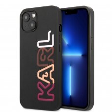 iPhone 13 juoda+multi. KARL LAGERFELD nugarėlė KLHCP13MPCOBK