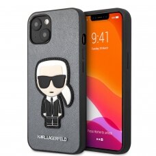 iPhone 13 MINI pilka KARL LAGERFELD nugarėlė KLHCP13SOKPG