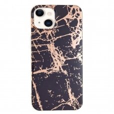 iPhone 13 MINI Tracy nugarėlė Black&Gold Marble