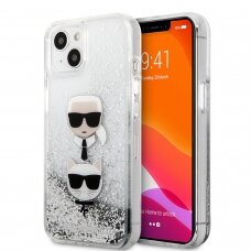 iPhone 13 MINI water sidabro spalvos KARL LAGERFELD nugarėlė KLHCP13SKICGLS