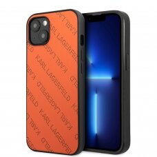 iPhone 13 oranžinė KARL LAGERFELD nugarėlė KLHCP13MPTLO