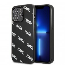 iPhone 13 PRO MAX juoda KARL LAGERFELD nugarėlė KLHCP13XPULMBK3