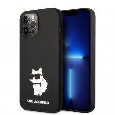 iPhone 13 PRO MAX black NFT Liquid Silicone KARL LAGERFELD nugarėlė