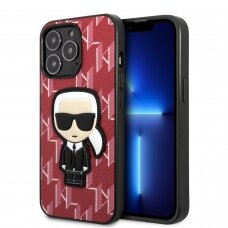 iPhone 13 PRO MAX raudona KARL LAGERFELD nugarėlė KLHCP13XPMNIKPI