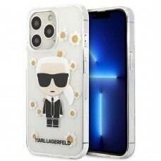 iPhone 13 PRO MAX skaidri KARL LAGERFELD nugarėlė KLHCP13XHFLT