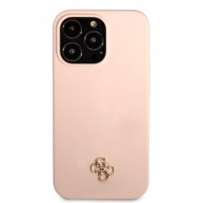 iPhone 13 PRO MAX šviesiai rožinė GUESS nugarėlė GUHCP13XS4LP