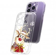 iPhone 13 PRO MAX Tracy clear nugarėlė Christmas Deer